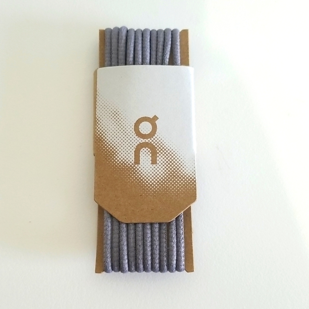 Gray ON running shoes laces